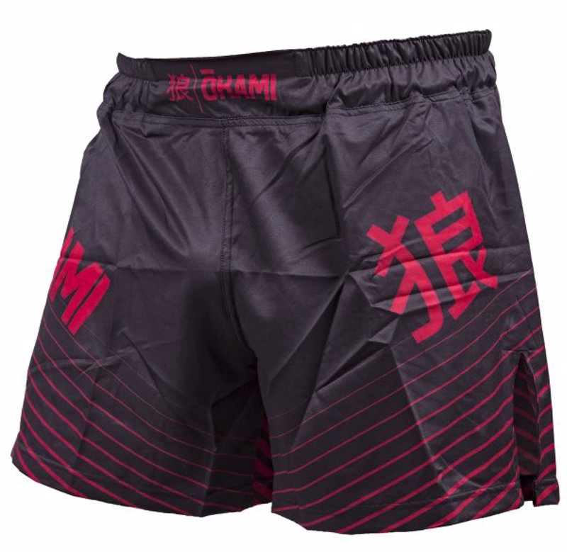 Okami kanji Fightshorts -black